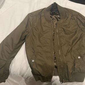 Top shop Green Bomber Jacket Size US 2